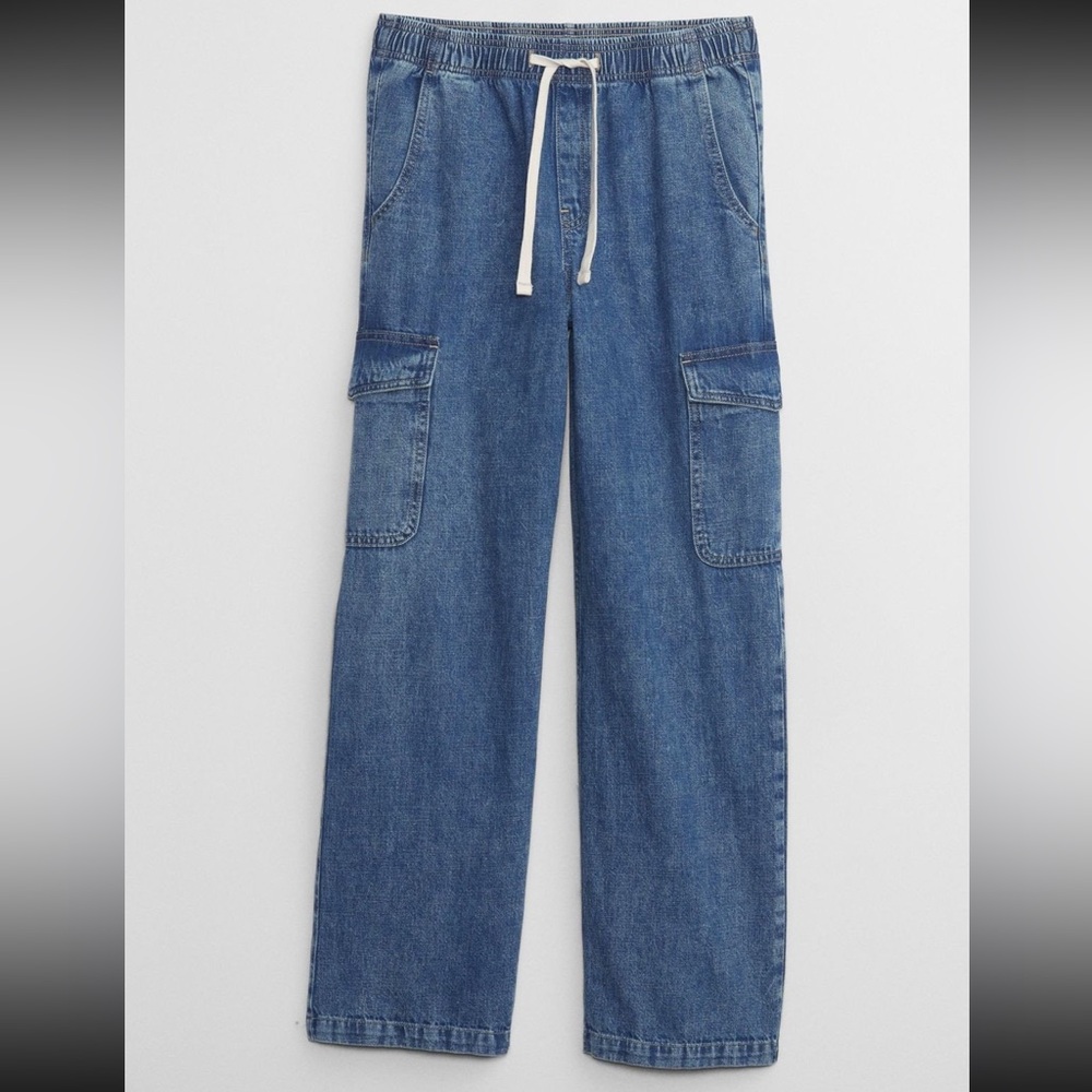 NWT Gap High Rise Wide-Leg Pull-On Jeans - Picture 3 of 3